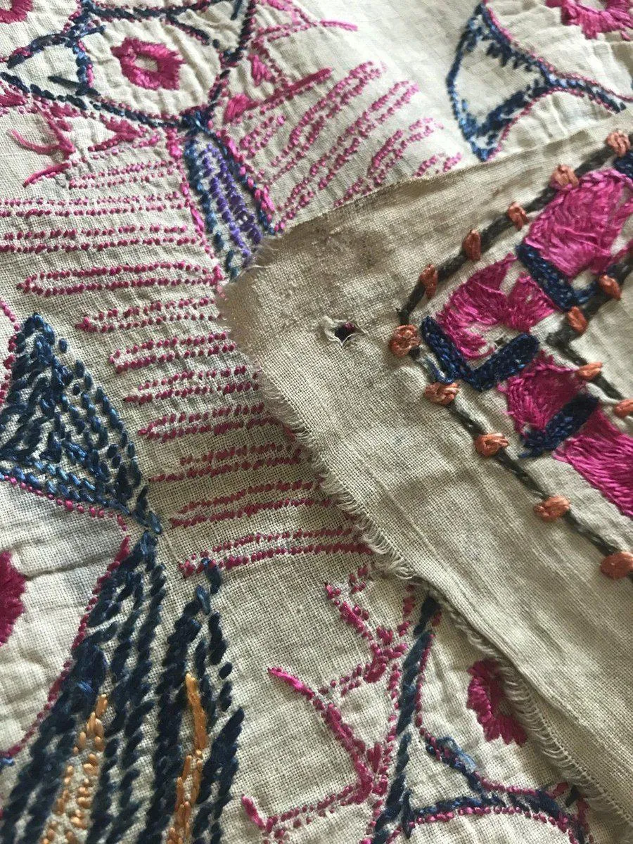1367 SOLD Superb Old Sindh Abochani Wedding Shawl