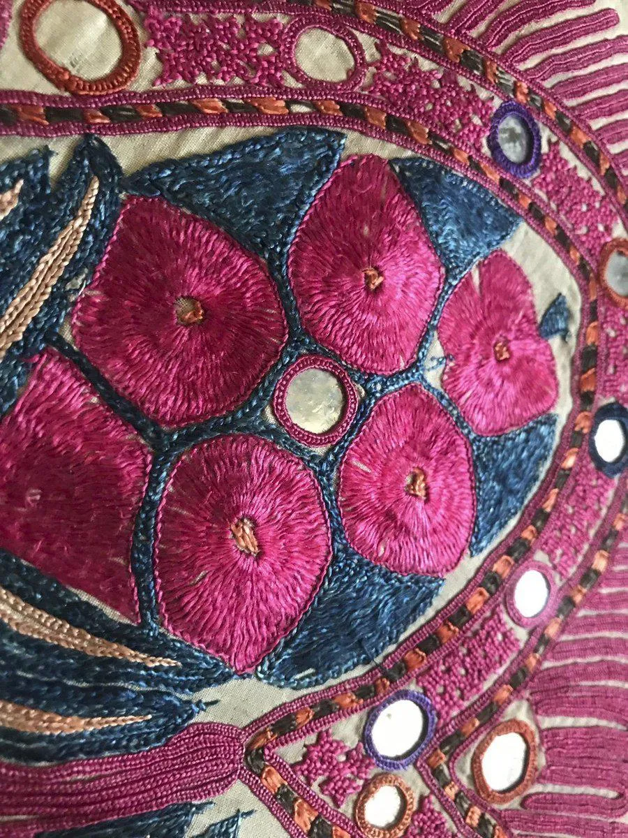 1367 SOLD Superb Old Sindh Abochani Wedding Shawl