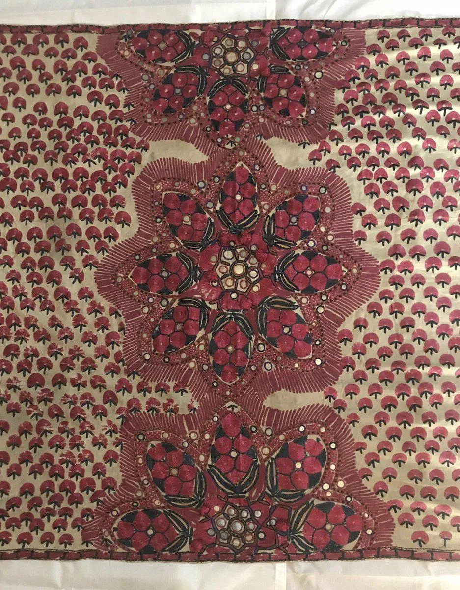 1367 SOLD Superb Old Sindh Abochani Wedding Shawl