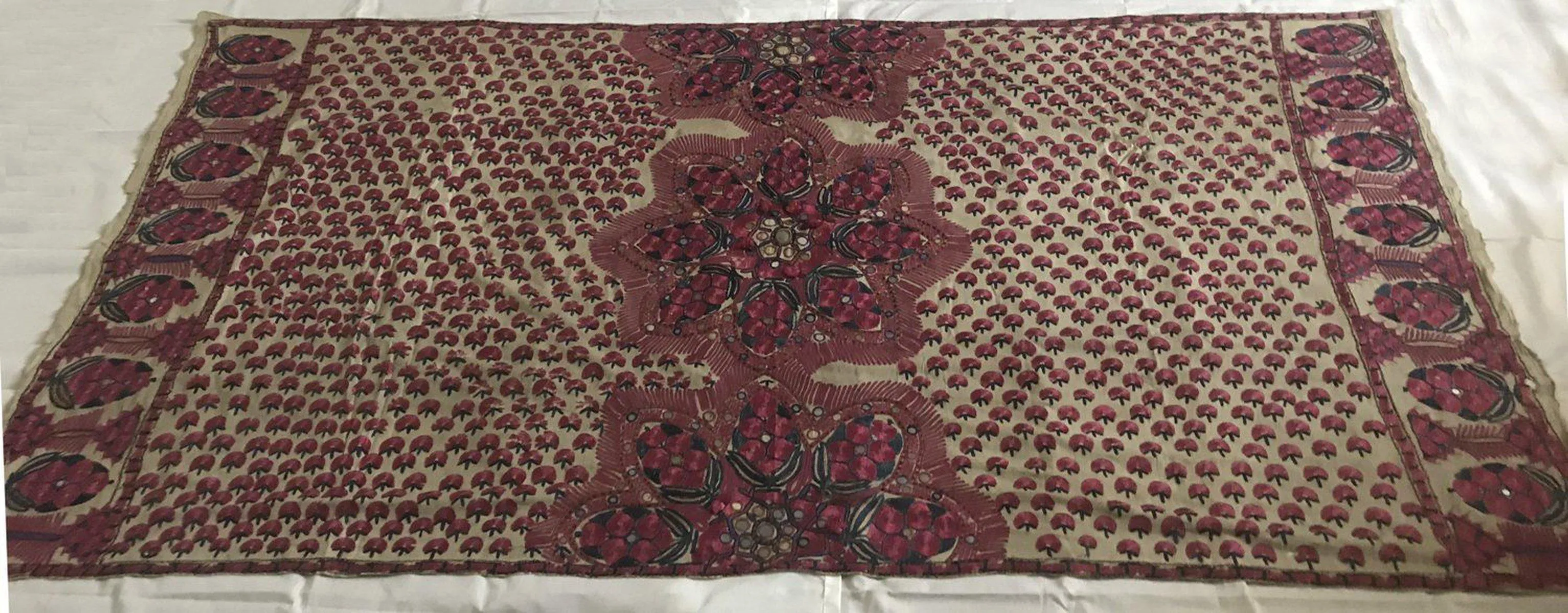 1367 SOLD Superb Old Sindh Abochani Wedding Shawl