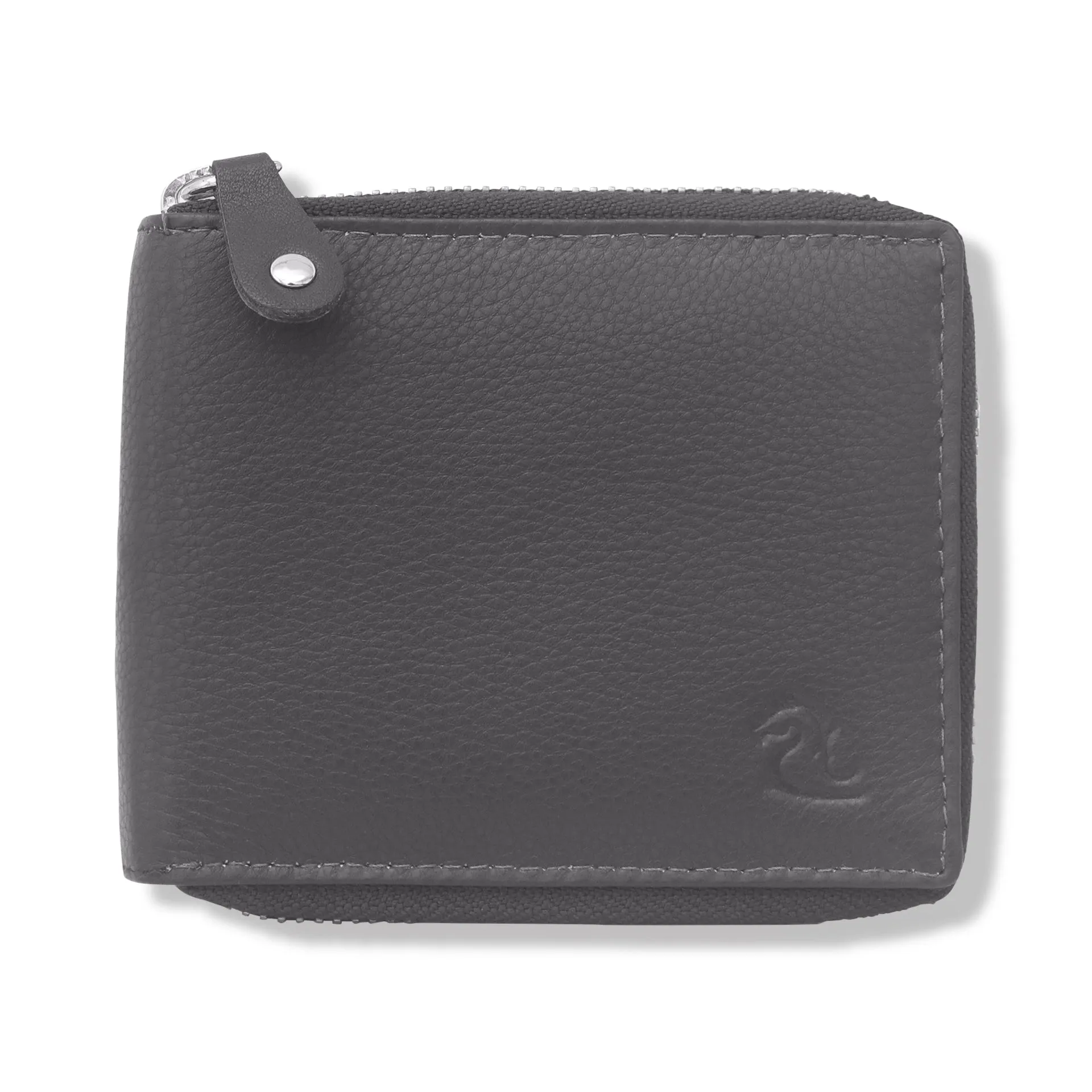 14090 Black Zip Around Wallet