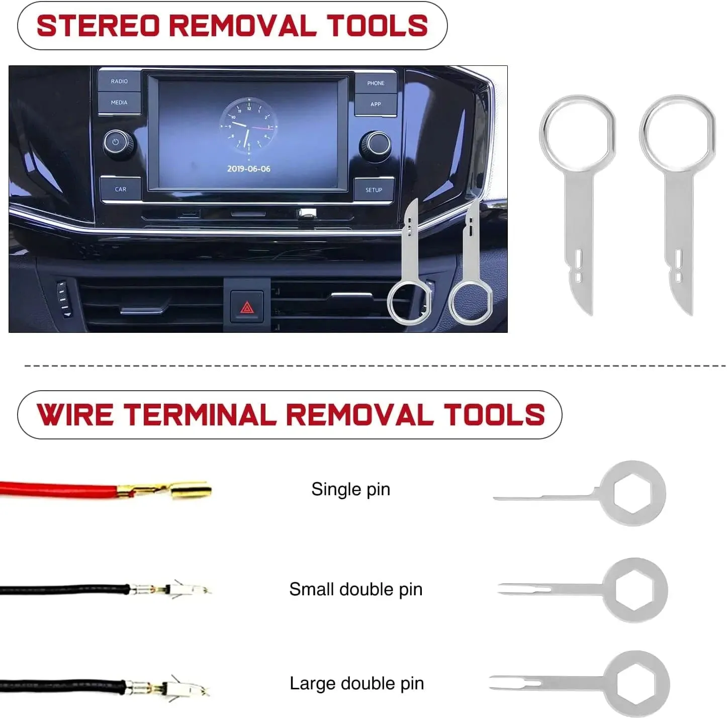 19 Pcs Auto Trim Removal Tool Set Blue