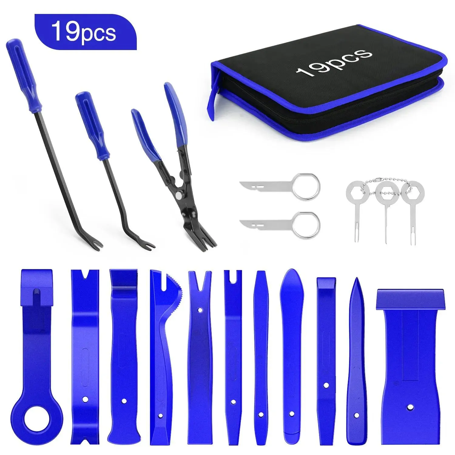 19 Pcs Auto Trim Removal Tool Set Blue