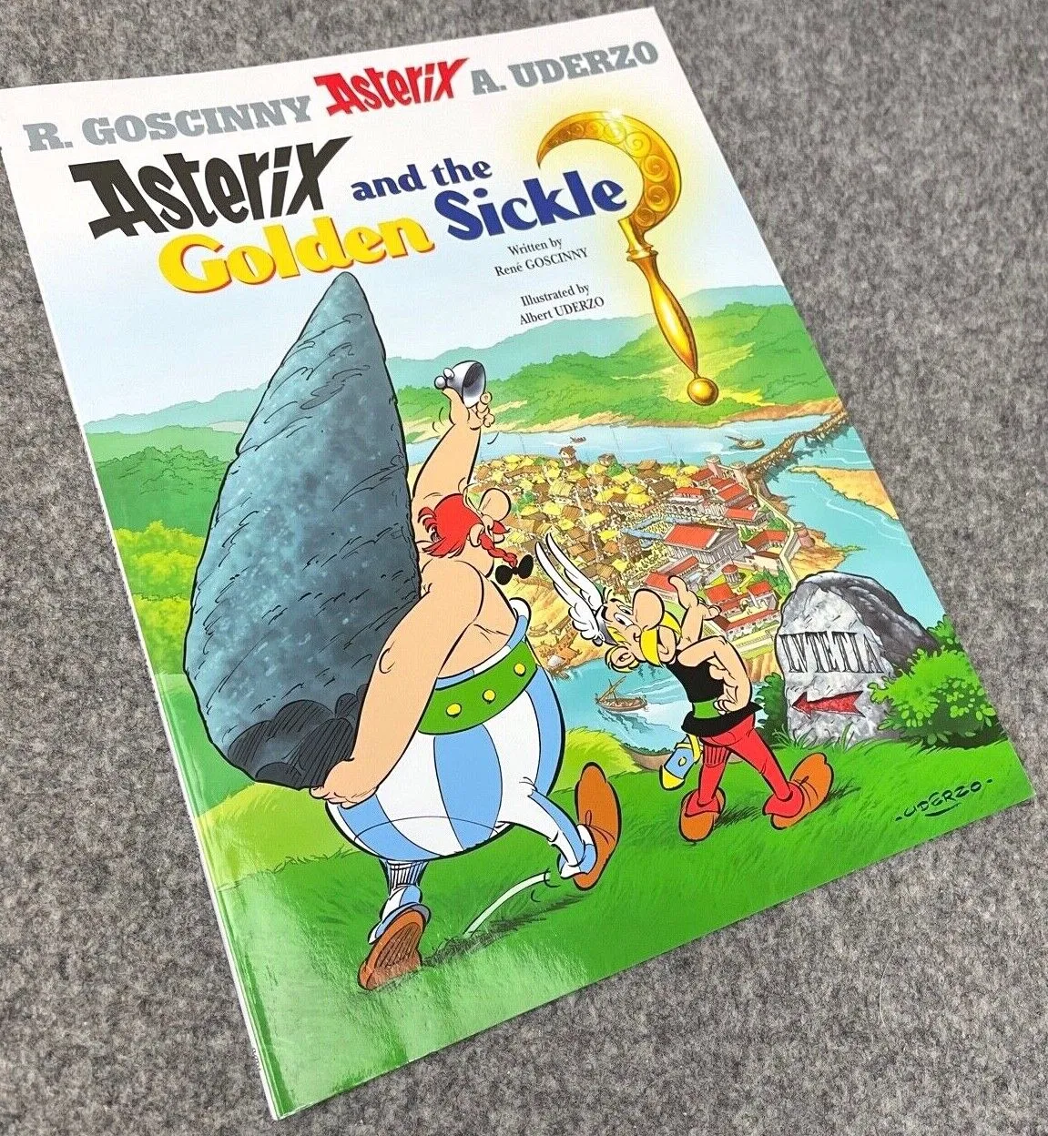 Asterix & Golden Sickle - 2000s Orion/Sphere UK Edition Paperback Book EO Uderzo