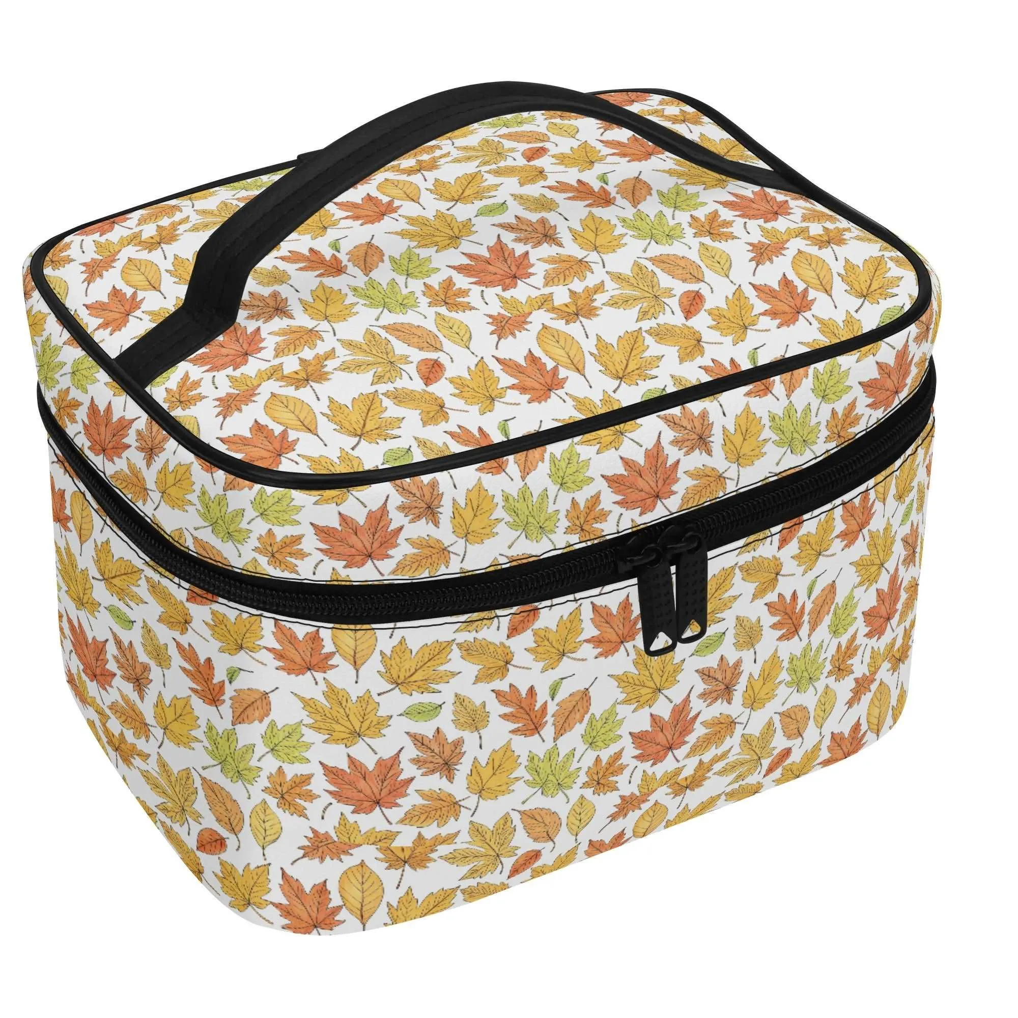 Autumn Leather Cosmetic Bag