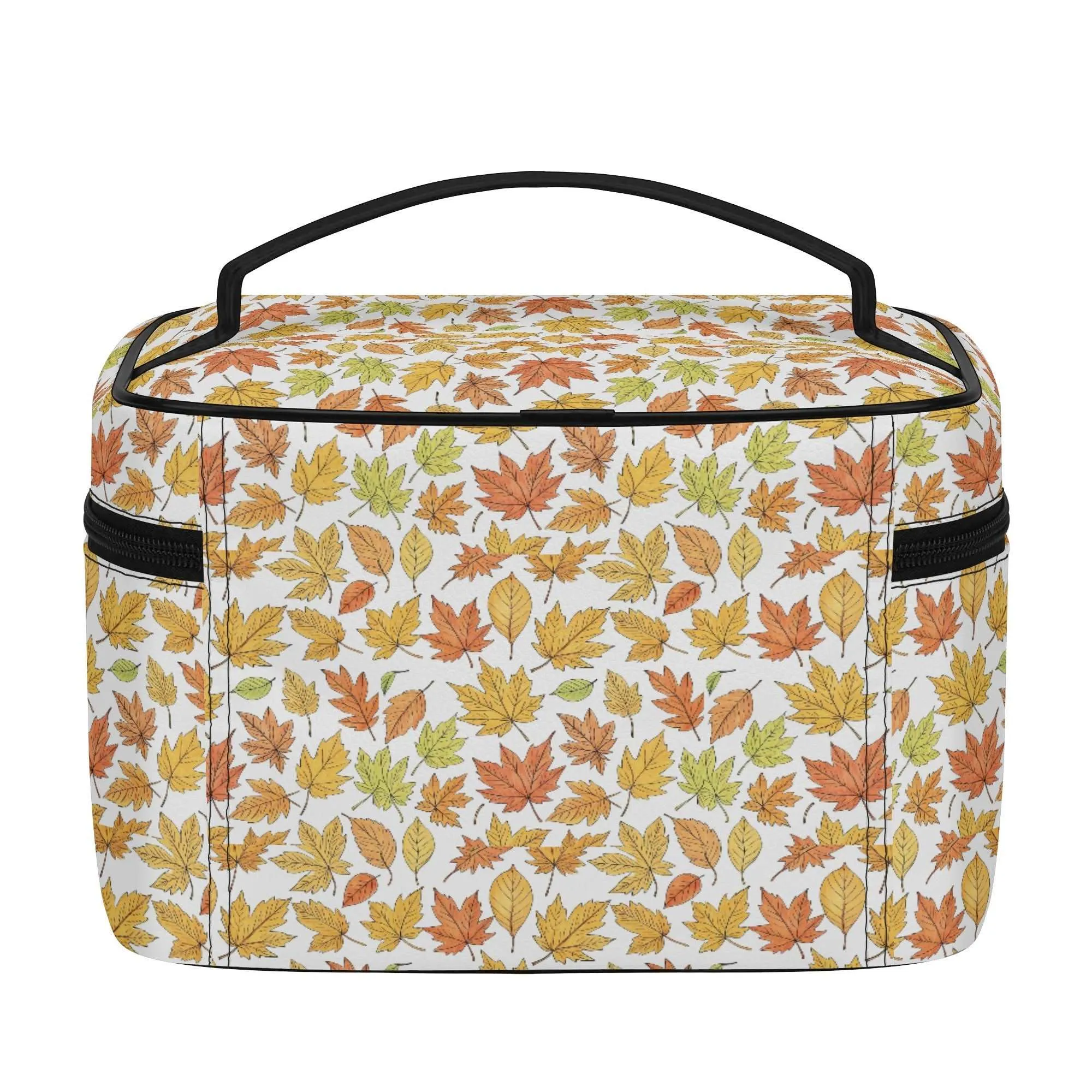 Autumn Leather Cosmetic Bag