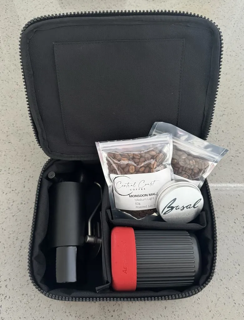 Basal Aeropress Grinder Coffee Travel Bag Organiser