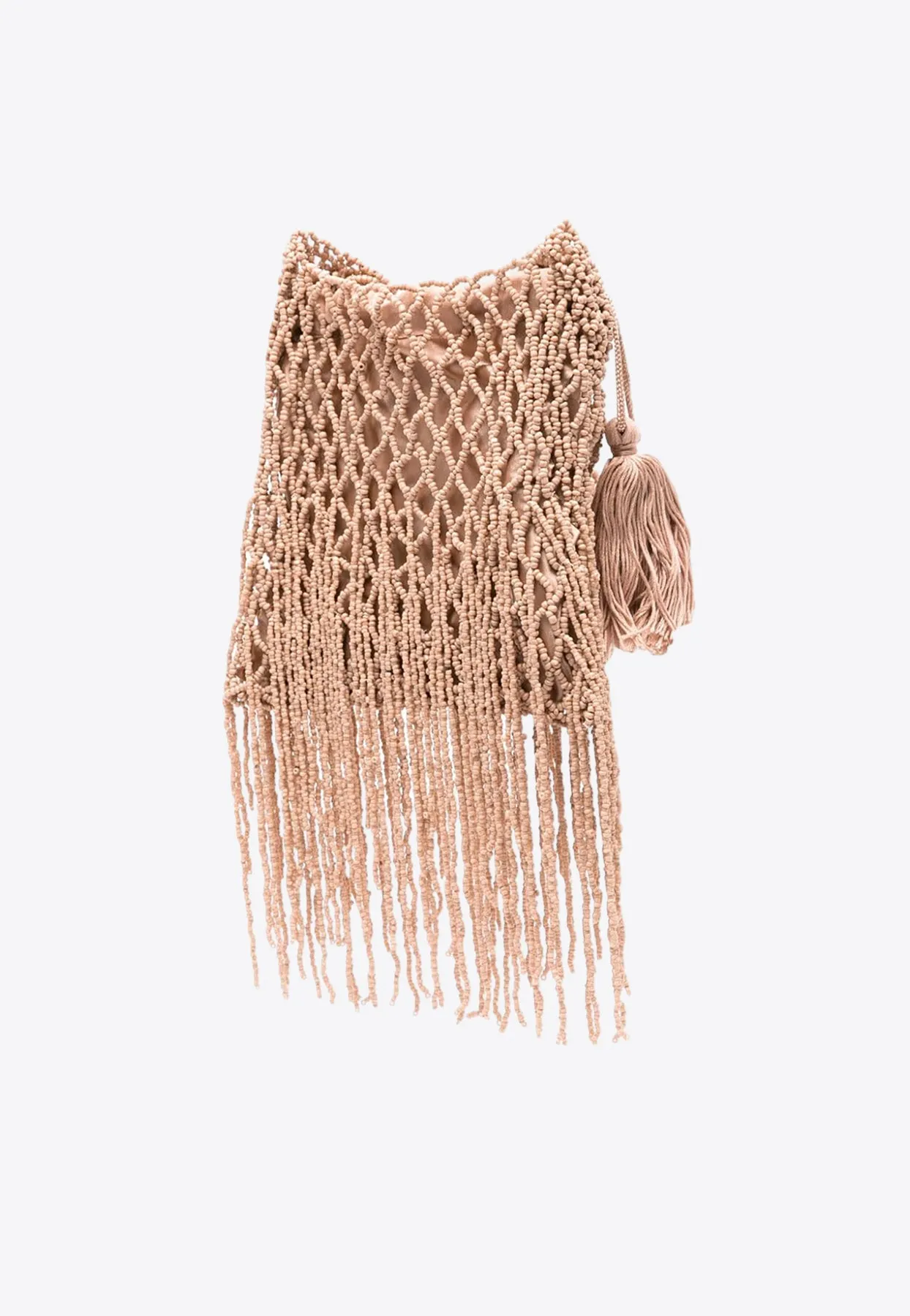 Beaded Fringed Shoulder Bag