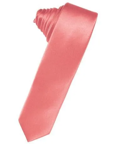 Berry Luxury Satin Skinny Necktie