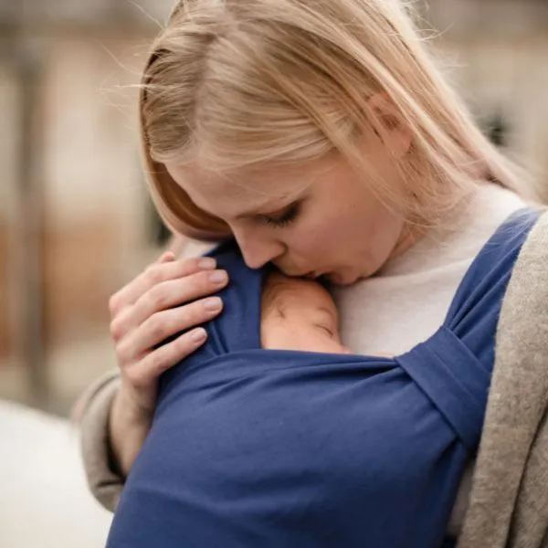 Boba Bliss Buckled Wrap Carrier v2 - Navy