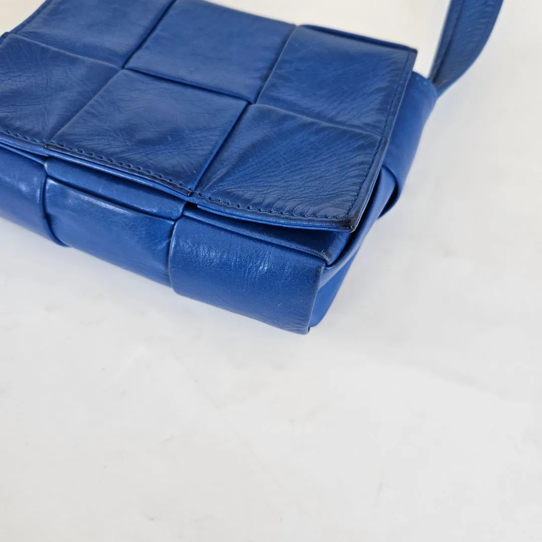 Bottega Veneta Candu Royal Blue Crossbody bag