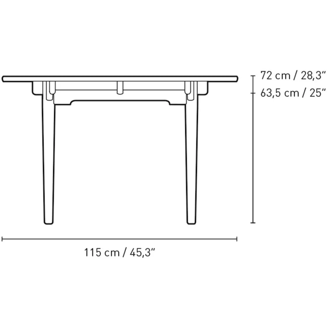 Carl Hansen Ch338 Dining Table 200x115 Cm, Mahogany Oiled