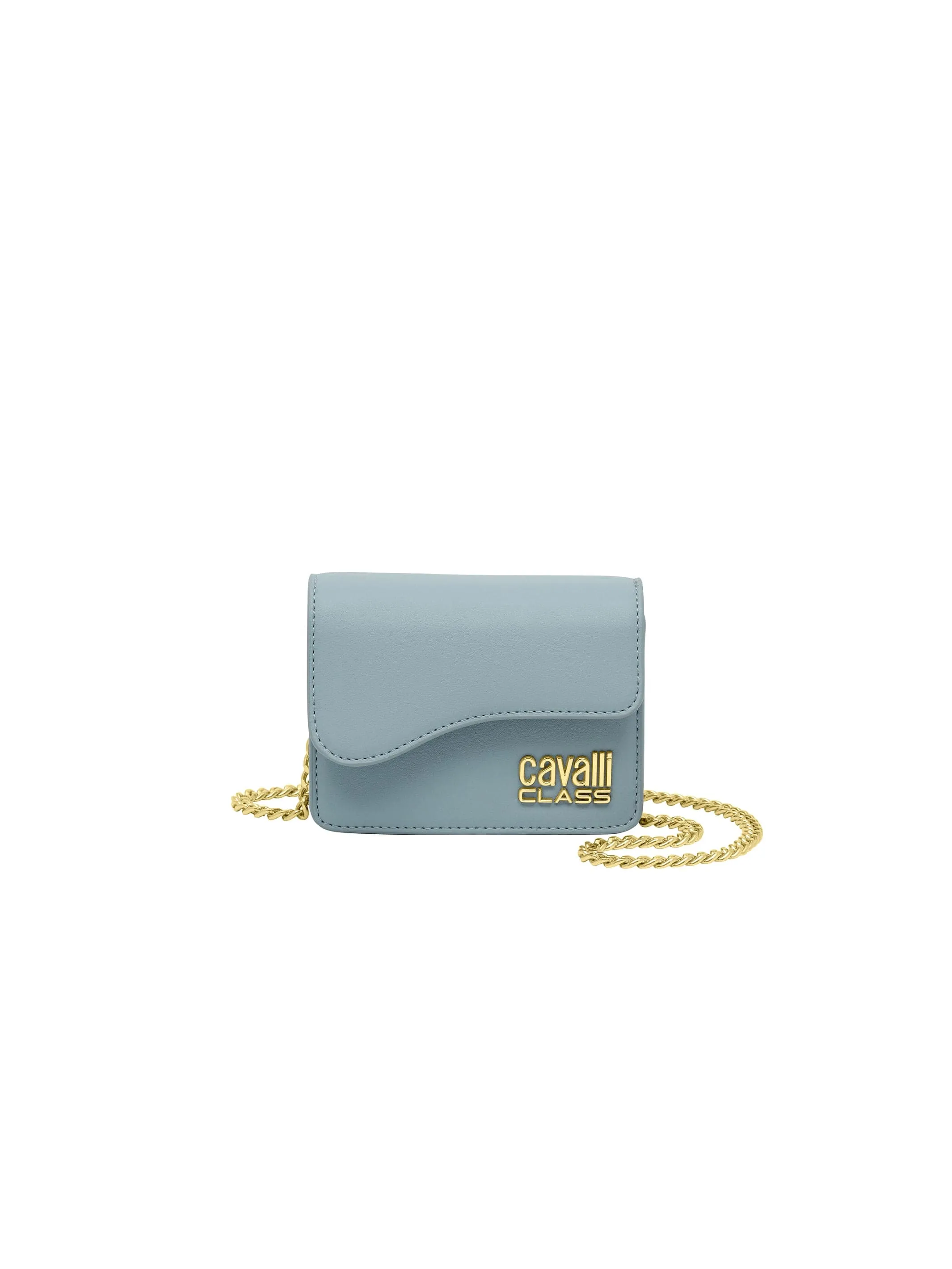 Cavalli Class CORTINA  Light Blue Small Shoulder Bag