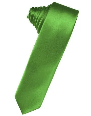 Chocolate Luxury Satin Skinny Necktie