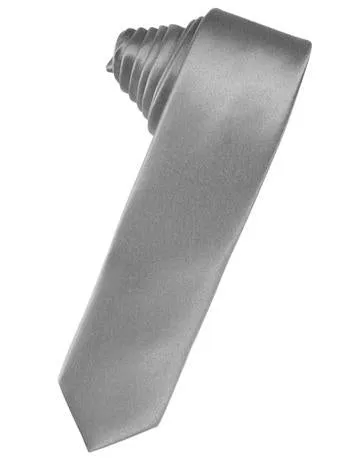 Chocolate Luxury Satin Skinny Necktie