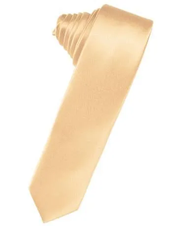 Chocolate Luxury Satin Skinny Necktie