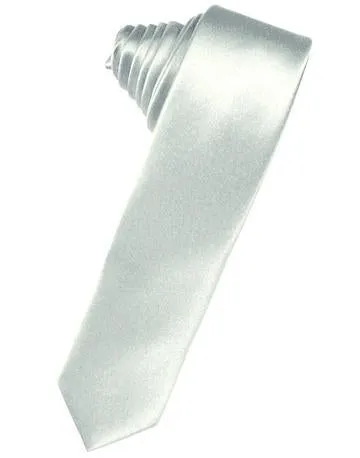 Chocolate Luxury Satin Skinny Necktie