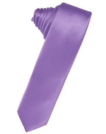 Chocolate Luxury Satin Skinny Necktie