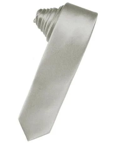 Chocolate Luxury Satin Skinny Necktie