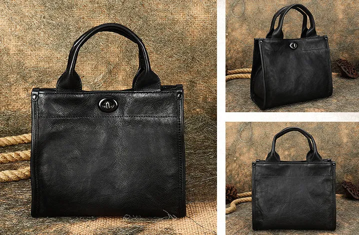 Classy Womens Leather Tote Handbags Brown Leather Crossbody Bag