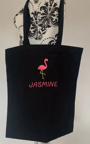 Flamingo Tote Bag - Personalised