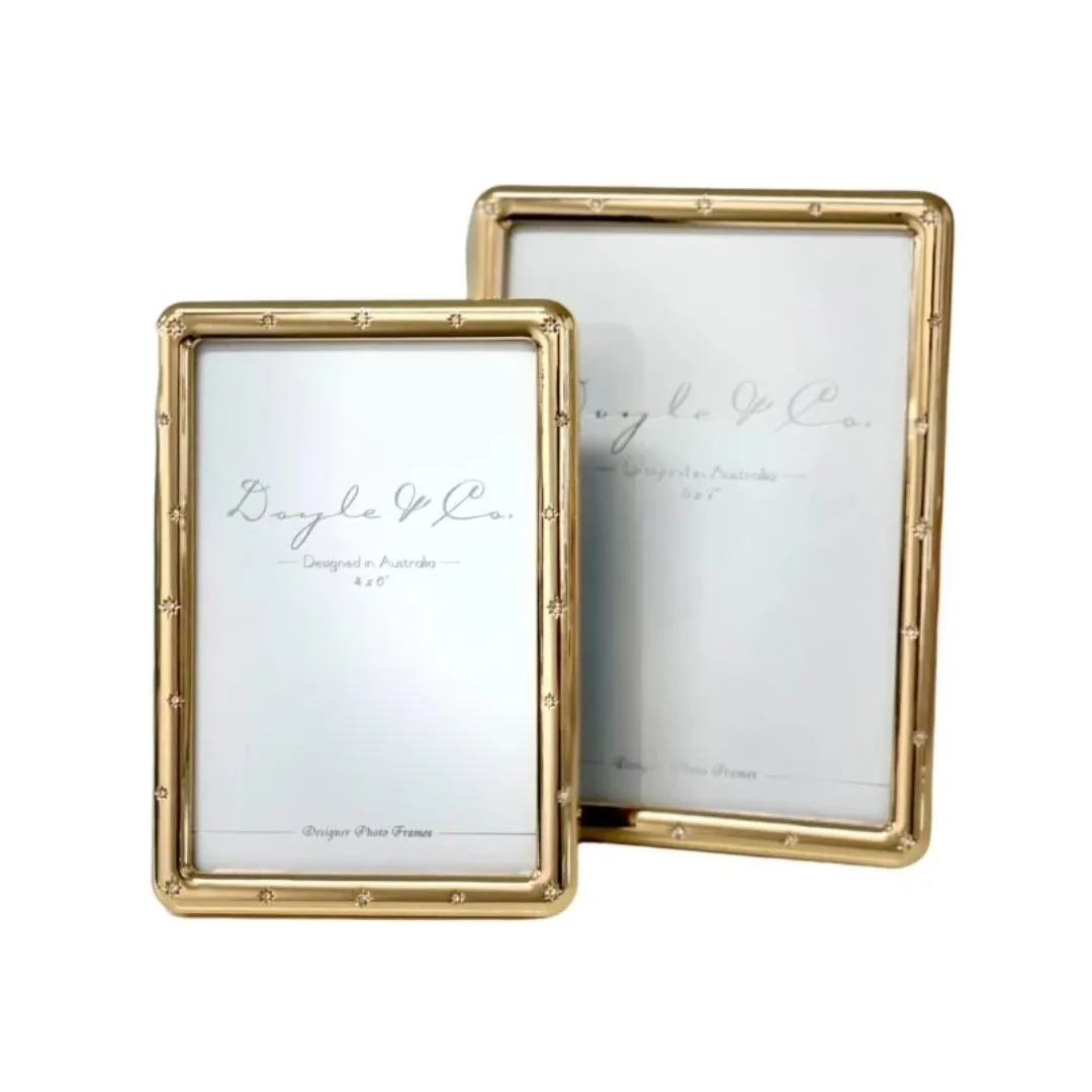 Gold Frame With Scatter Diamonds | 4 x 6"