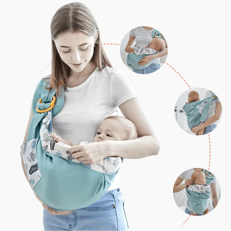 Leaves Cotton Wrap Sling Baby Carrier