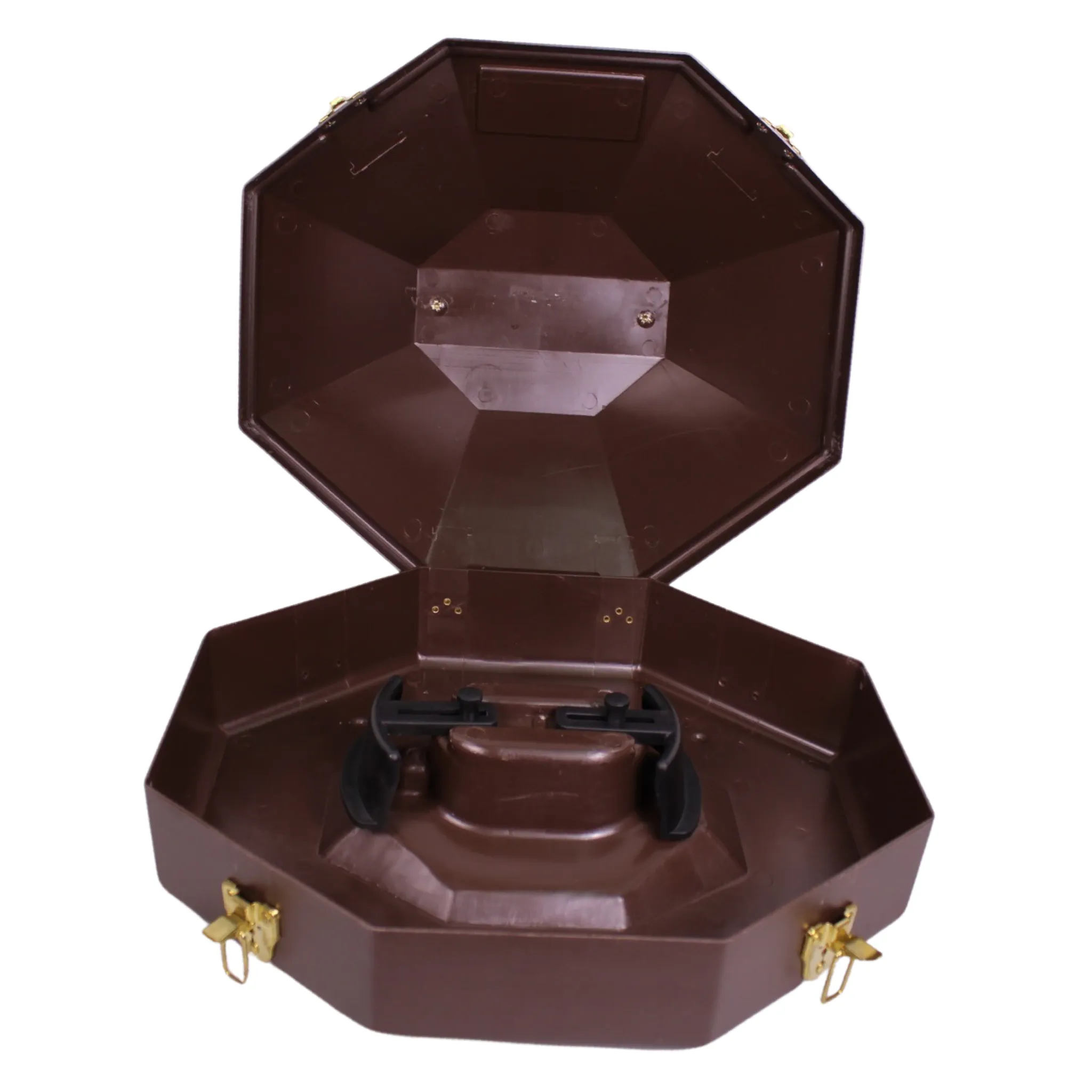 M&F Single Plastic Hat Carrier-Brown