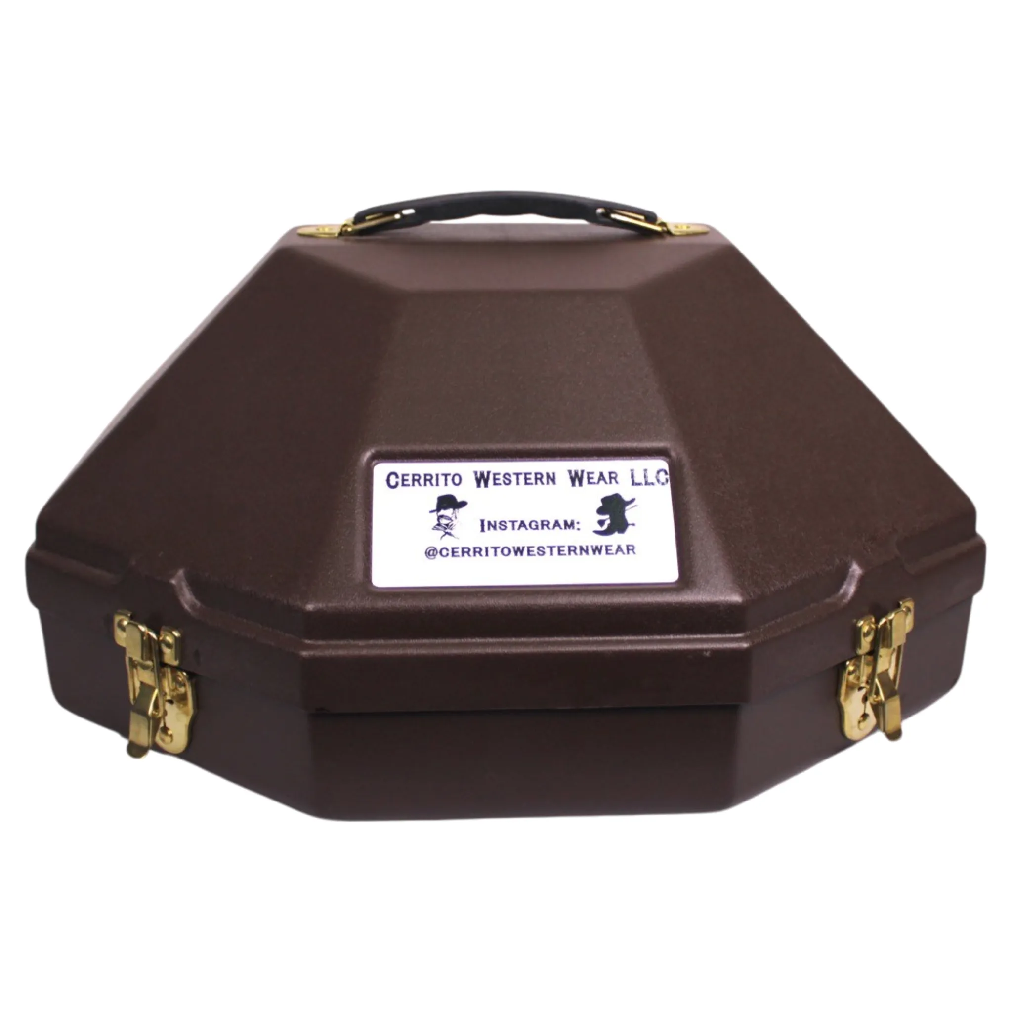 M&F Single Plastic Hat Carrier-Brown