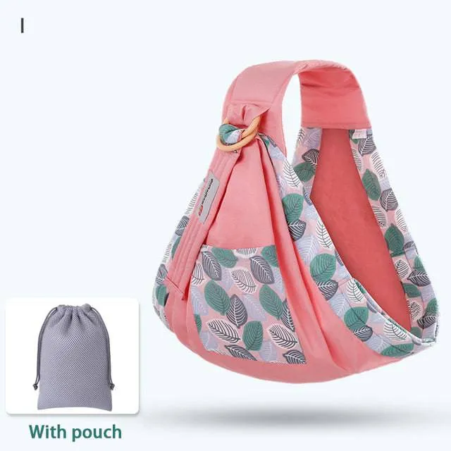 Mesh Fabric Baby Wrap and Infant Sling Carrier for Newborns and Nursing Cover, Supports up to 130 lbs (0-36M)
