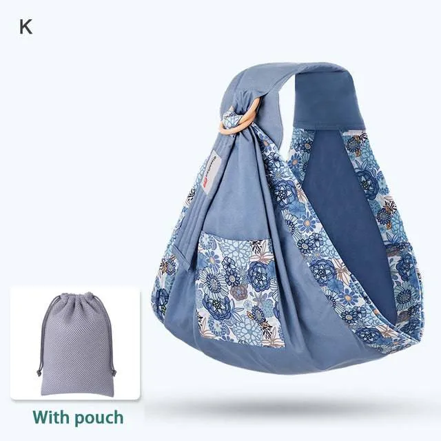 Mesh Fabric Baby Wrap and Infant Sling Carrier for Newborns and Nursing Cover, Supports up to 130 lbs (0-36M)