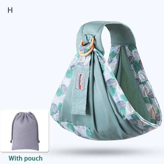 Mesh Fabric Baby Wrap and Infant Sling Carrier for Newborns and Nursing Cover, Supports up to 130 lbs (0-36M)