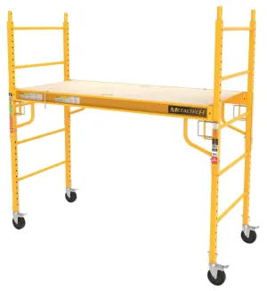 Metaltech Jobsite Series I-CISC Scaffold Tower, 2 in H Adjustment, 1100 lb :EA: QUANTITY: 1
