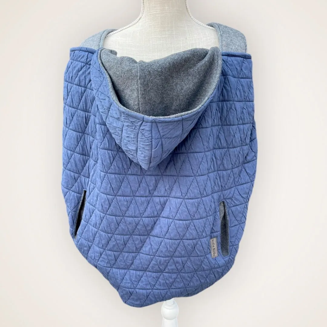 Navy Quilted Triangles - Sweater Knit Carrier Cover