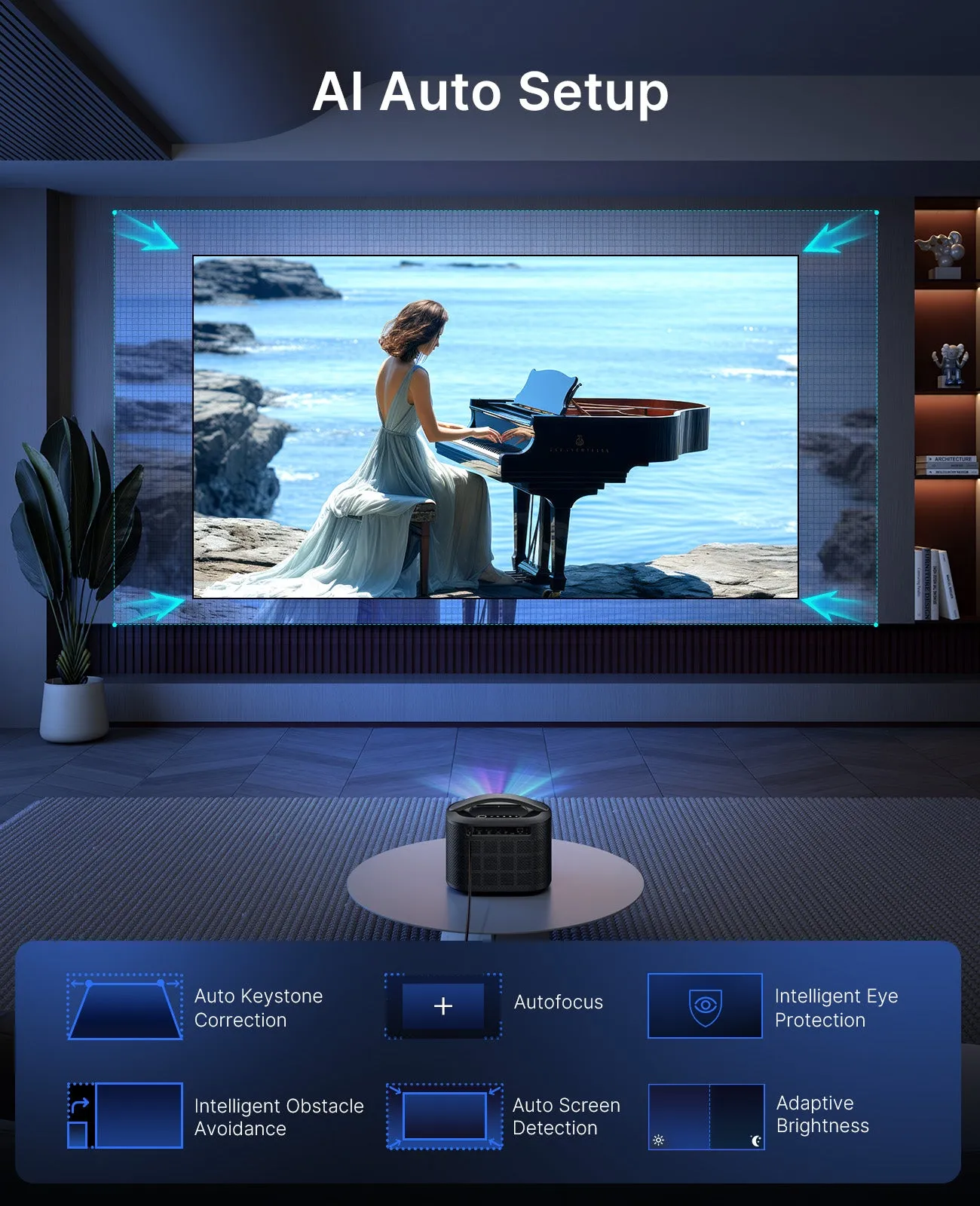 NexiGo TriVision Ultra 4K Tri-LED-Laser Projector (Shipping in Feb 2025)