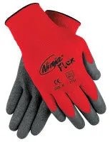 Ninja Coated-Palm Gloves, Medium, Gray/Red
