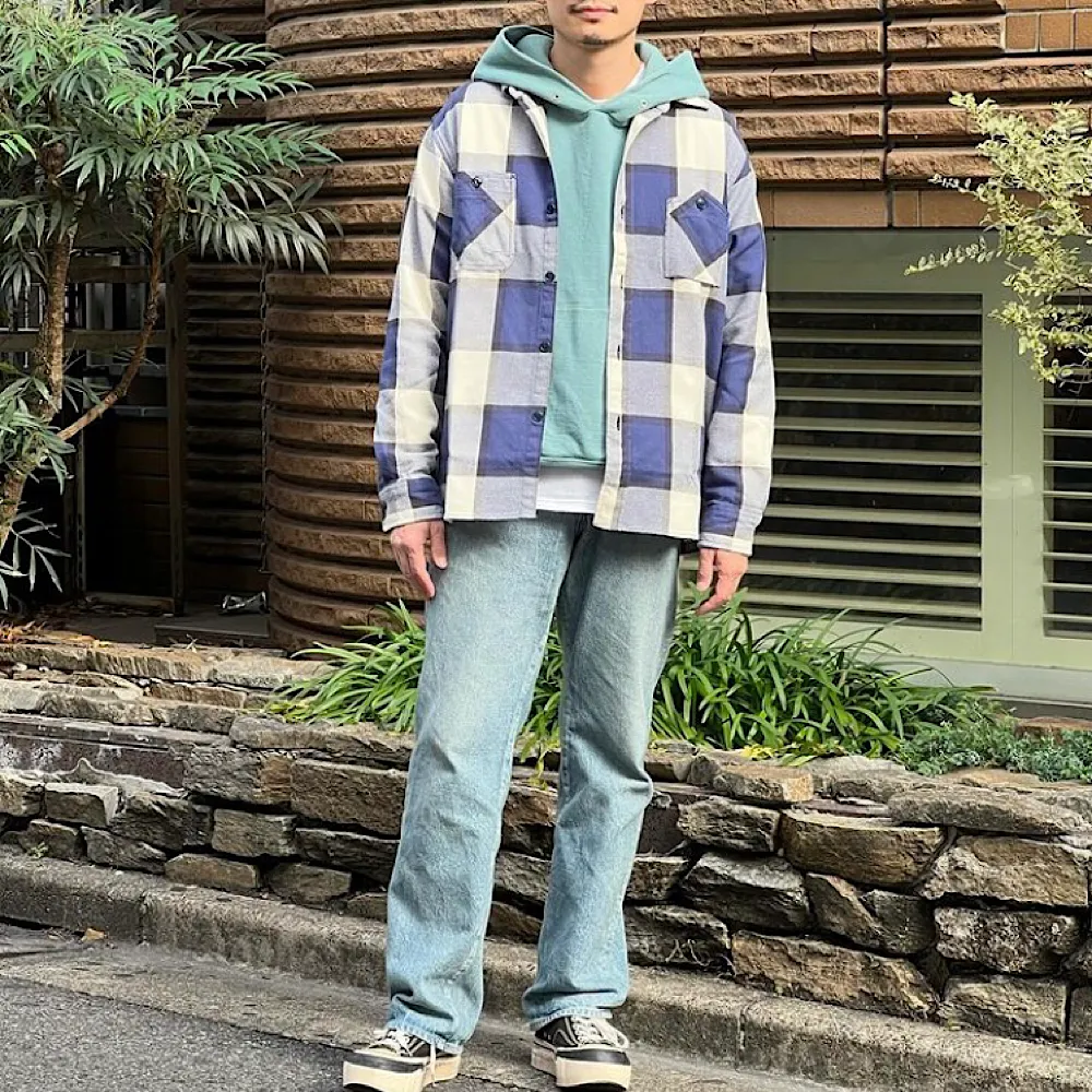 NOBLE MINE - Twill Check L/S Work Shirt - NM656-36