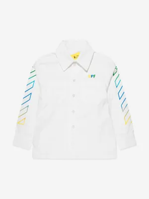 Off-White Boys Arrow Rainbow Shirt in White