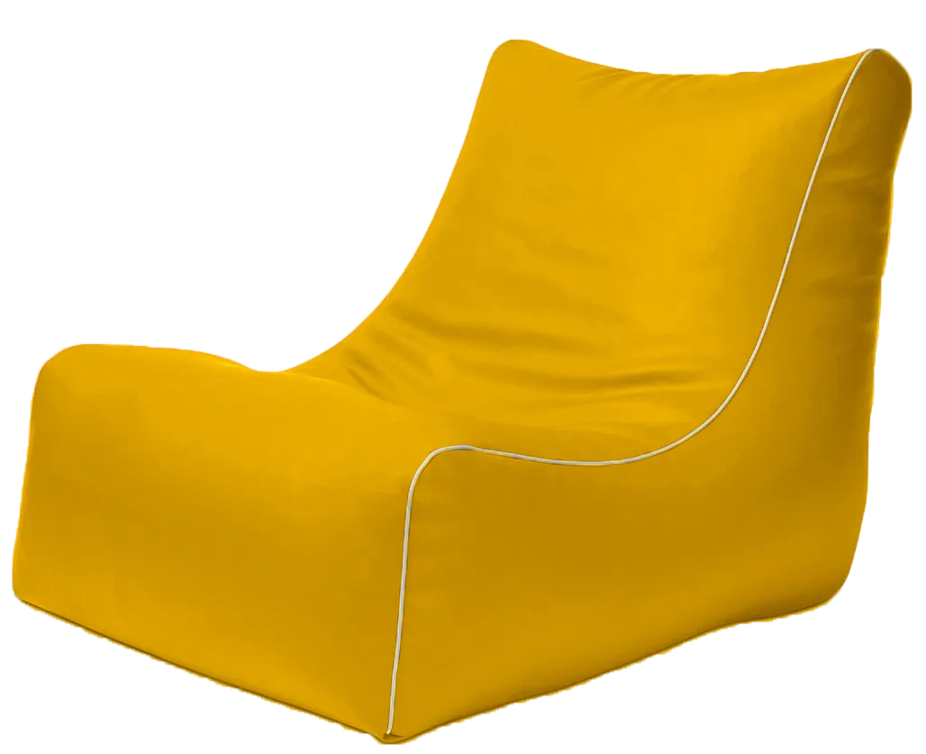 Retro L-Shape Vinyl Austex Bean Bag in Assorted Colours