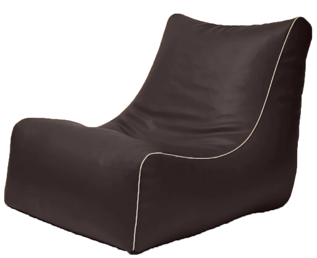 Retro L-Shape Vinyl Austex Bean Bag in Assorted Colours