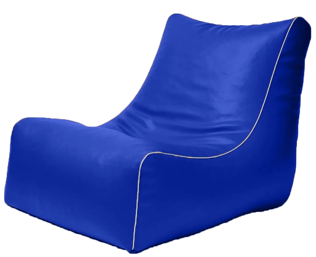 Retro L-Shape Vinyl Austex Bean Bag in Assorted Colours