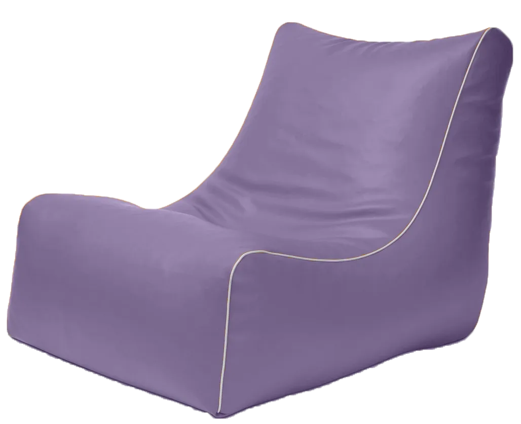 Retro L-Shape Vinyl Austex Bean Bag in Assorted Colours
