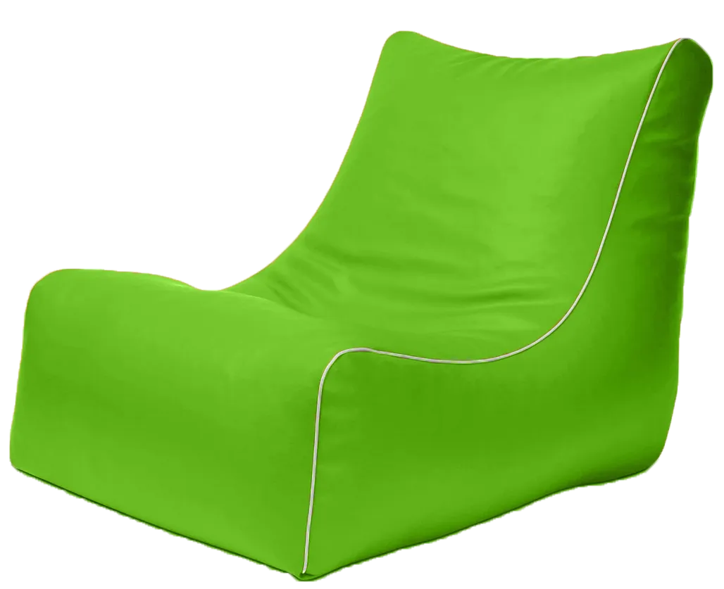 Retro L-Shape Vinyl Austex Bean Bag in Assorted Colours
