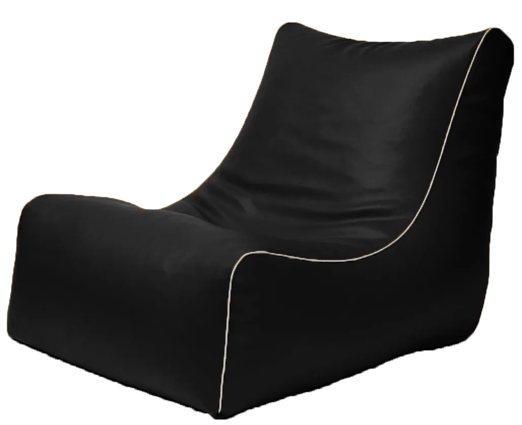 Retro L-Shape Vinyl Austex Bean Bag in Assorted Colours