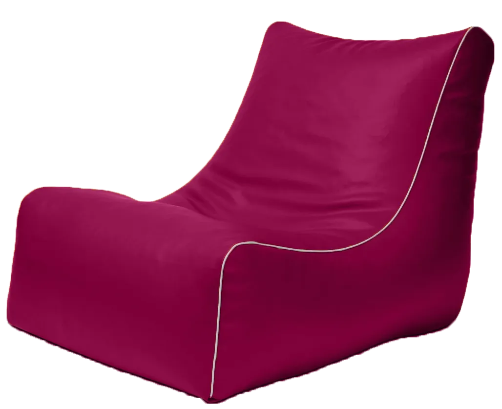 Retro L-Shape Vinyl Austex Bean Bag in Assorted Colours
