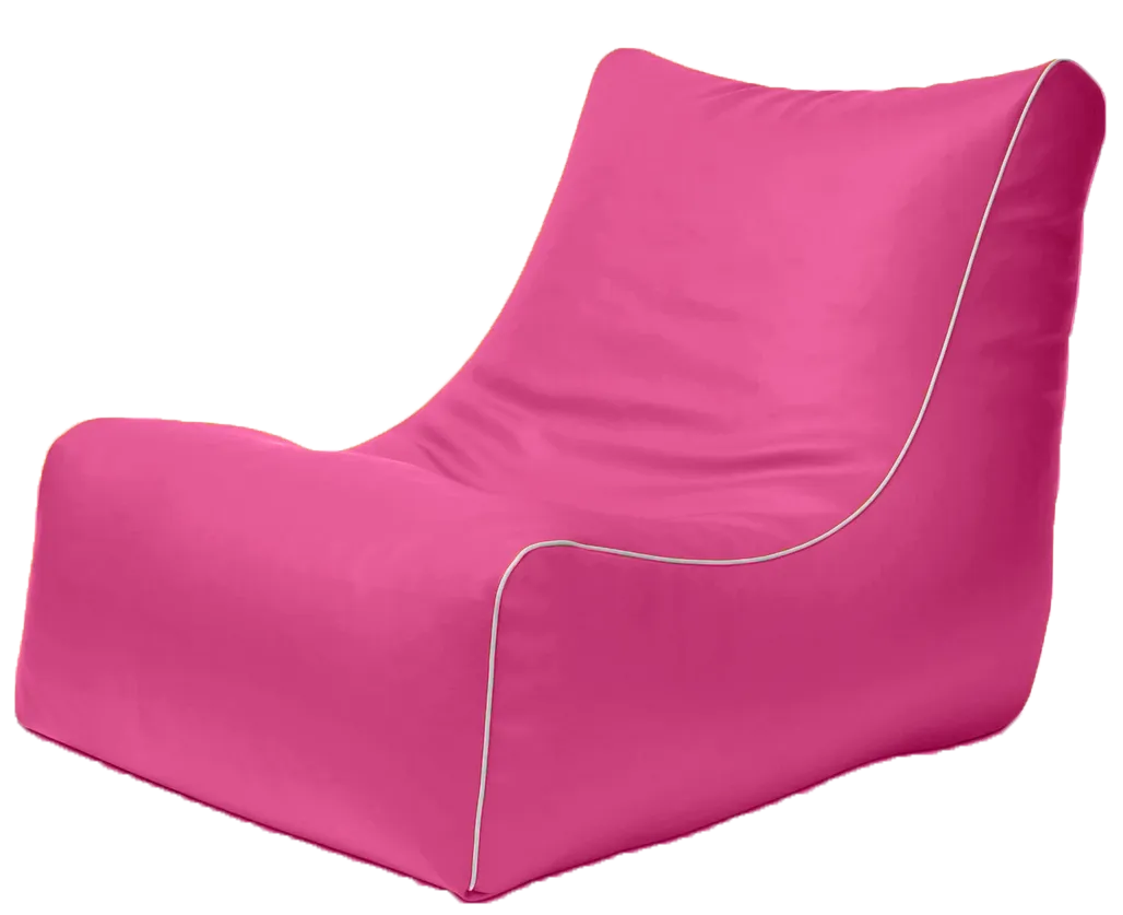 Retro L-Shape Vinyl Austex Bean Bag in Assorted Colours