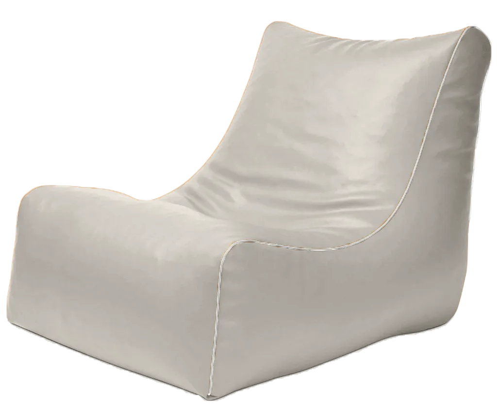 Retro L-Shape Vinyl Austex Bean Bag in Assorted Colours