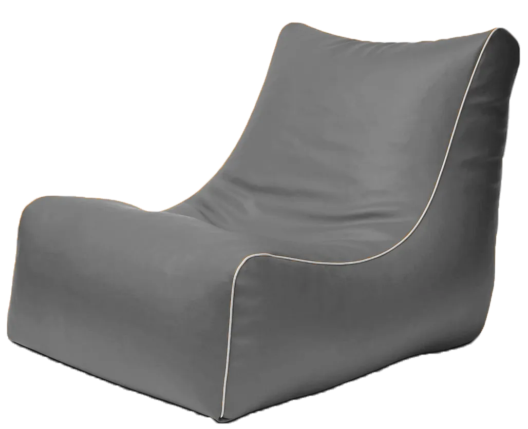 Retro L-Shape Vinyl Austex Bean Bag in Assorted Colours