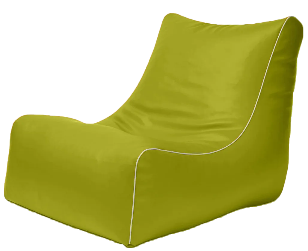 Retro L-Shape Vinyl Austex Bean Bag in Assorted Colours