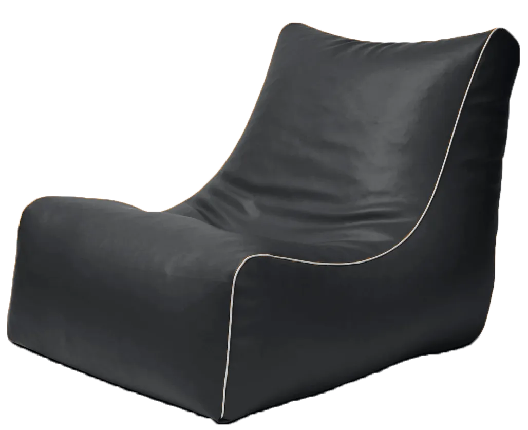 Retro L-Shape Vinyl Austex Bean Bag in Assorted Colours